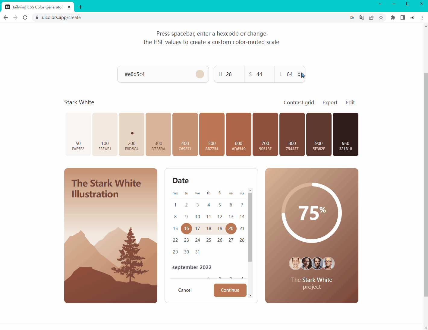 素材灵感,配色,色彩预览,配色网页,UI设计,界面设计,渐变色